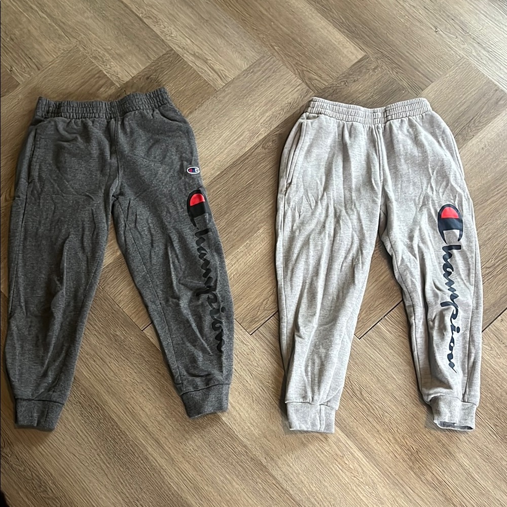 Champion Gray and light grey Sweatpants